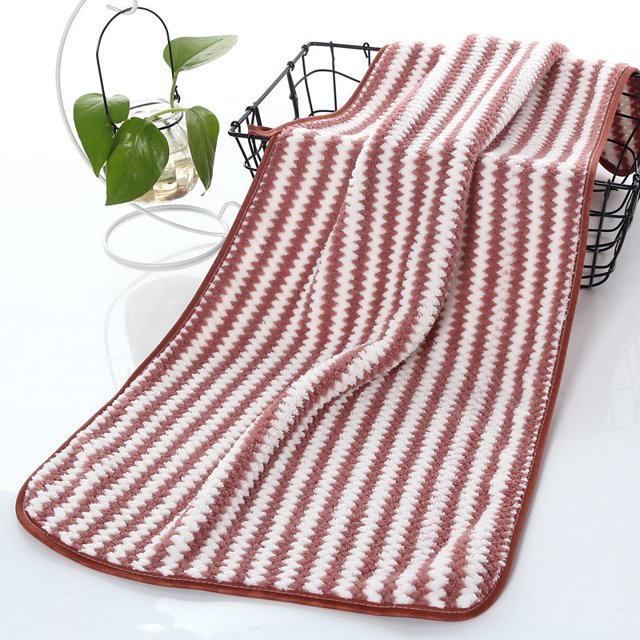 Toalla de baño de vellón de coral catiónico para el hogar, suave, espesa, absorbente de agua, toalla para cabello seco, suministro en vivo, toalla cuadrada