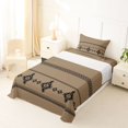 thumbnail image 3 of Castle Fairy Bohemian Tribal Aztec Twin Sheets 3pcs,Hippie Boho Bedding,Taupe Black,1 Flat Sheet, 1 Fitted Sheet and 1 Pillowcase, 3 of 7