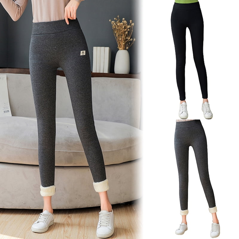 thick slim cashmere warm pants