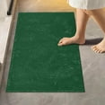 thumbnail image 7 of Coolnut Dark Green High Absorbent U-Shaped Contour Toilet Rugs Machine Washable,24"x20", 7 of 7