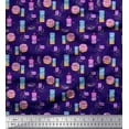 thumbnail image 1 of Soimoi polyester Crepe Fabric Donuts Food Print Sewing Fabric Yard 52 Inch Wide, 1 of 5
