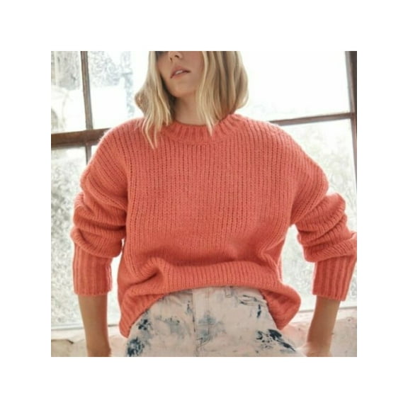 Sanctuary Clothing Womens Telluride Pullover Sweater, Pink, Medium