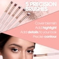 thumbnail image 4 of Set de brochas de maquillaje Kabuki Lamora, 10 unidades, cerdas sintéticas, 4 of 8
