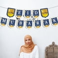 thumbnail image 6 of Jiibva Eid Mubarak Paper Banner Islamic Muslim Hanging Bunting Banner Ramadan Mubarak Party Hanging Garland for Fireplace Wall, 6 of 7