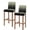 Green, variant on Navy Blue Black Ombre Bar Stool Covers Set of 6, Modern Abstract Striped Gradient Stretch Washable Bar Chair Covers with Backs, Removable Pub Counter Height Chair Cover for Kitchen Dining Room Cafe