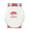 thumbnail image 4 of Mayfair Round Enameled Wood Toilet Seat in White with Easy·Clean Hinge, 4 of 9
