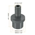 thumbnail image 2 of Uxcell UPVC Reducer Pipe Fitting 20x11mm, 10 Pack Straight Coupling Connector, Grey, 2 of 6