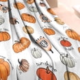 thumbnail image 3 of Fall Pumpkin Blanket,Comfortable Soft Lamb Wool Throw Blanket,All Season,Warm Lightweight Blankets for Sofa Bed Couch Living Room Chair,60"x80", 3 of 4