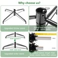 thumbnail image 6 of Tcbosik 6ft Artificial Christmas Tree with 1600 PVC Branch Tips, Holiday Xmas Tree with Metal Stand for Home Office, Easy Assembly, Black, 6 of 6