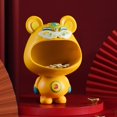 thumbnail image 3 of LOVIVER Figurines avec Plateau de Rangement statue Tigers Jaune, 3 of 8