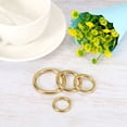 thumbnail image 4 of Unique Bargains Brass O Ring, 4 Pack 1.5' Inner Dia Solid Brass Round Ring for Leather Craft Purse, 4 of 7