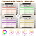 thumbnail image 4 of ANPOO 9 Drawer Dresser for Bedroom, 63 Inch Dresser with LED Lights and Charging Station, Wide Chest of Drawers with Large Storage, Bedroom Closet Organizer Cabinet for Living Room Entryway, White, 4 of 8