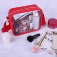thumbnail image 4 of Bolso Bandolera Transparente Aprobado por el Estadio Clear Purse para Concierto Rojo, 4 of 9
