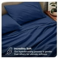 thumbnail image 4 of DaiZuY Split Head King Sheet Set - 1800 Ultra-Soft Microfiber Bed Sheets - Double Brushed - Deep Pockets - 4 Piece Set - FlexTop King Bedding Sheets (Split Head King, Dark Blue), 4 of 9