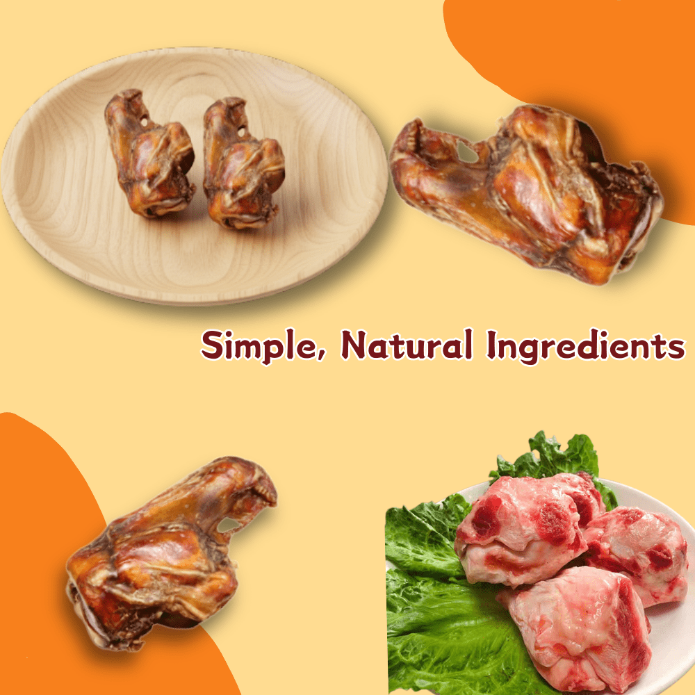 Tender Touch All-Natural Beef Knuckle Bones for Dogs, A Whole and Hearty Single Ingredient Chew for Dental Care and Entertainment, 6 Count