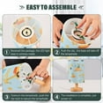 thumbnail image 4 of Cartoon Truck Blue Excavator Bedside Table Lamp LED Warm Lights with USB Charging Port Retro Cylinder Desk Lamps, 4 of 7