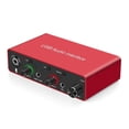 thumbnail image 1 of Tarjeta de Sonido con Interfaz de Audio USB de 192 KHz Interfaz XLR Estudio para Equipos de Grabación de Podcasts Profesional, 1 of 6