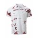 thumbnail image 3 of Blusa de Manga Corta, Botón Versátil de la Moda de los Hombres, Blusa de Cuello de Turndown de Bloque de Color, 3 of 5