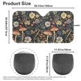 thumbnail image 5 of Jeiento Mushroom Dragonfly Sun Shade Foldable Automotive Front Window Sunshade Protector Sun Shade for UV Protection Car Interior Accessories for Sun Heat Fit Most Car, 5 of 6