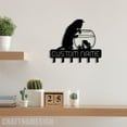 thumbnail image 5 of Craftnamesign Custom Cat Catching Fish Metal Key Holder, Metal Coat Rack, Cat Metal Key Hanger, 5 of 5