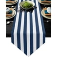 thumbnail image 2 of Striped Blue And White Table Runner Country Wedding Decoration Tablecloth Table Flag Placemat Dust Cover Table Mat For Home, 2 of 5