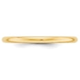 thumbnail image 4 of Primal Gold 14 Karat Yellow Gold 2mm Half-Round Wedding Band Size 12, 4 of 6