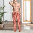 thumbnail image 5 of Mens Pajama Pants - Soft Sleep & Lounge Pants for Men, Cartoon Color Cute Lizard Green Cuteness Casual PJ Bottoms Pants with Pockets, 5 of 5