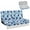 Blue White Daisy Floral, variant on Xixirimido RV Couch Covers for Sofa Bed 2-Piece Stretchable Backrest & Seat Covers for Jackknife Sofa Bed Anti-slip Camper Couch Covers, Teal Wild Daisy Print