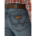 thumbnail image 4 of Wrangler Men's Retro Fergus Medium Wash Slim Straight Stretch Denim Jeans - 112338509 36W x 30L  US, 4 of 4