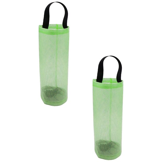 Oleegame 2PC Hanging Hanging Rubbish Bag Bag Extraction Bag Box Round Miscellaneous Kitchen Storage Convenient Bag Organizer Kitchen Storage Wall Kitchen,Dining Bar Green