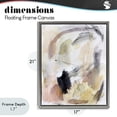 thumbnail image 4 of Stupell Industries Modern Chaotic Sketches Paint Strokes Gray Floating Frame Canvas Art, 17 x 21, by Hope Bainbridge, 4 of 8