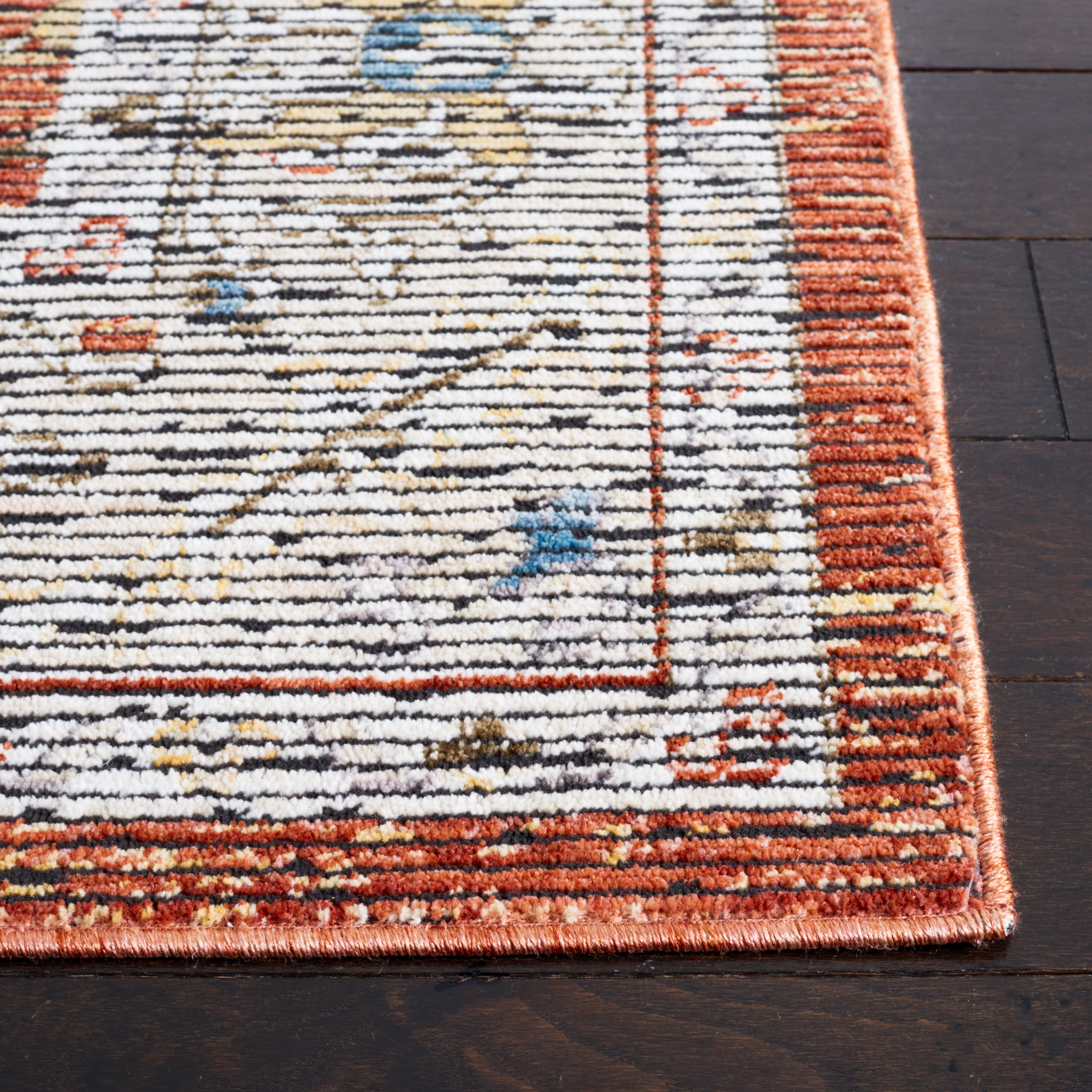 SAFAVIEH Sierra Terence Abstract Area Rug, Ivory/Rust, 7'9" x 10'5"