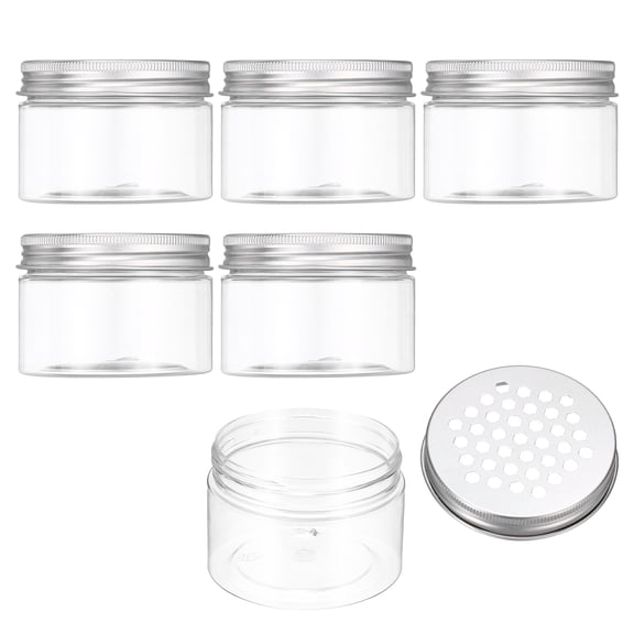 Uxcell 6Pcs Empty Scent Beads Container, Clear Freshener Tins 4.1oz