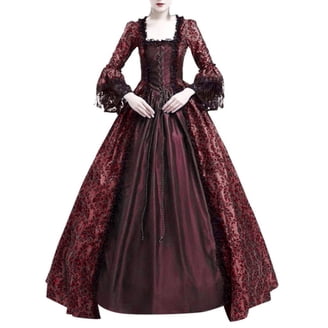 Jacenvly Clearance Elegant Party Dresses for Women Renaissance Medieval  Ladies Festival Midevil Gothic Gown Prom - Walmart.com