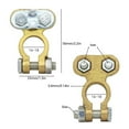thumbnail image 5 of Brass Battery Terminals Clip Battery Terminals Clamp for Battery Cable Grip, 5 of 7