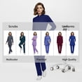 thumbnail image 7 of VIAOLI Women's Medical Scrubs Set - Half Zip Top and Straight Leg Pants, Multiple Pockets for Nurses & Doctors, 7 of 7