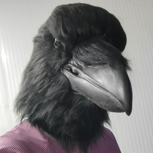 Máscara de pájaro para cosplay, accesorio divertido de látex para Halloween, juego de rol, festival, cumpleaños
