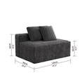 thumbnail image 4 of 2-Seat Foam Sofa with Soft Foam Filling | Single Box Product for Living Room, Bedroom, Apartment, Space-Saving Seating Solution, 4 of 7