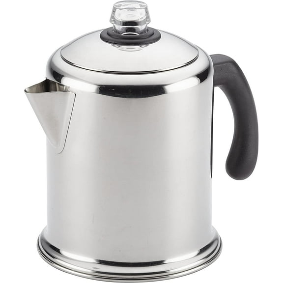 Classic Yosemite Stainless Steel Stovetop Coffee Percolator - 8 Cup, Silver