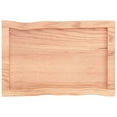 thumbnail image 3 of vidaXL Table Top Light Brown 60x40x(2-4) cm Treated Solid Wood Live Edge, 3 of 5
