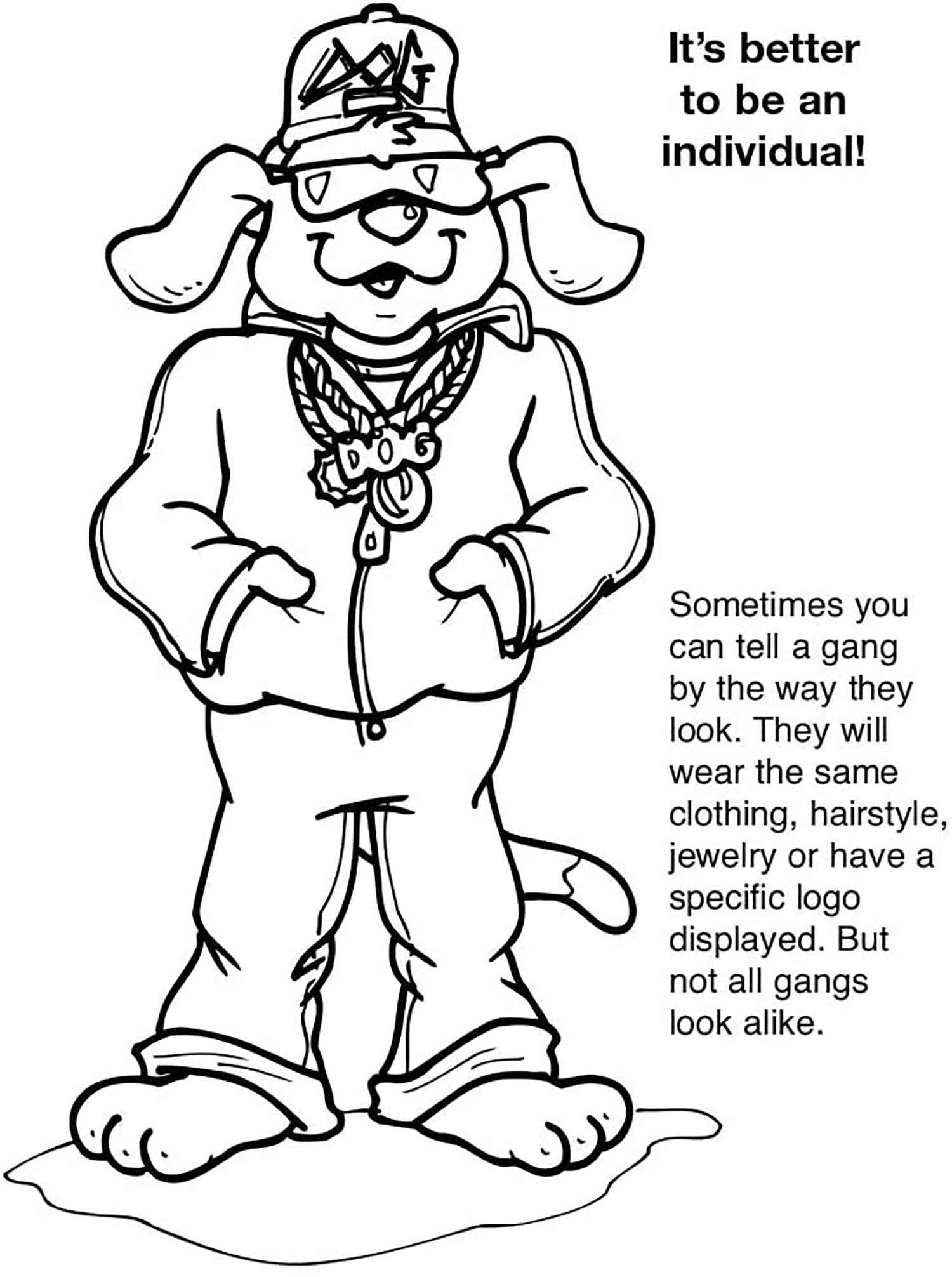 25 Pack - Gangs are Not For You Kid's Educational Coloring & Activity Books