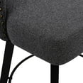 thumbnail image 5 of Dycanpo 26" Tall Counter Height Bar Stools with Swivel Backs Dining Chair Fabric for Home, Dark Grey, 5 of 12