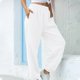 thumbnail image 5 of Pantalones de chándal de de alto atléticos para mujer M blanco grueso Hugo Pantalones holgados de mujer, 5 of 10