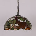thumbnail image 2 of Kiven Plug in Pendant Light,Classic Hanging Light with Glass Lampshade and Decorated Chain,Dimmable, E26 Socket(Bulb Not Included), 2 of 7