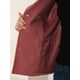 thumbnail image 5 of Abrigos Elegantes PaMujer Abrigo Corto Con SolaCon Muescas Y Doble BotonaduRoOscuro L, 5 of 5