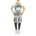 thumbnail image 2 of White Poodle Luau Apron 27 in x 30 in, 2 of 5