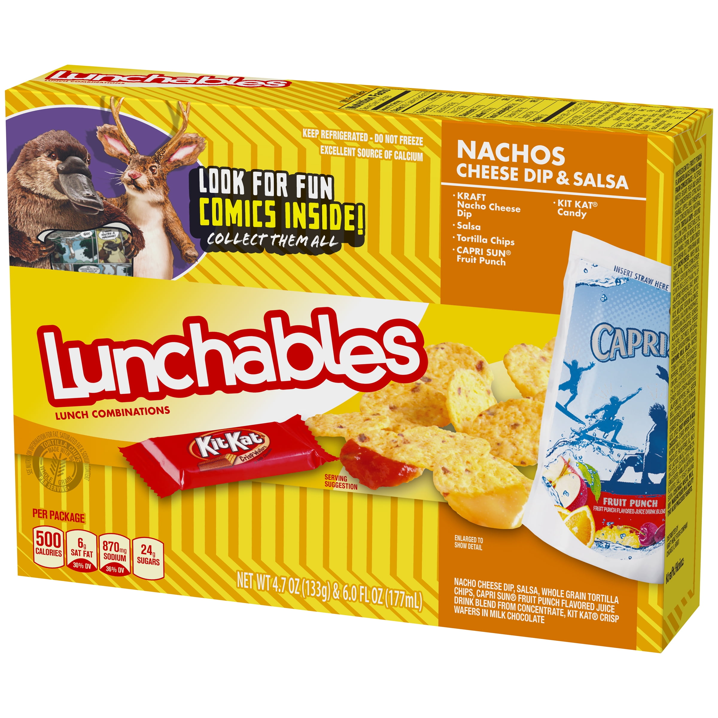Lunchables Cheese Dip fl 6 & Salsa oz Fruit Punch Nachos 4