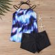 thumbnail image 5 of Conjunto de Bikini de Cintura Alta para las Mujeres Correas Ajustables Set de Dos Piezas sin Espalda, Silueta de Corte Alto Sexy, 5 of 8