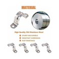 thumbnail image 3 of 30 PCS 20mm U Tube 304 Stainless Steel Pipe Clamp U-Shaped Pipe Clamp Clamp, 3 of 5