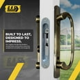 thumbnail image 4 of 8.5" Legacy Sliding Patio Glass Door Offset Handle Set - Sash Controls 2265 WITH Mortise Lock 45° for Replacement Fits 3-15/16” Screw Hole Spacing and 1-1/4" to 2-1/4" Door Thickness, 4 of 9
